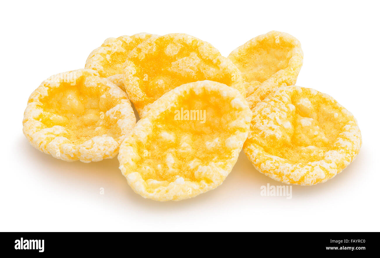 Corn flakes isolato Foto Stock