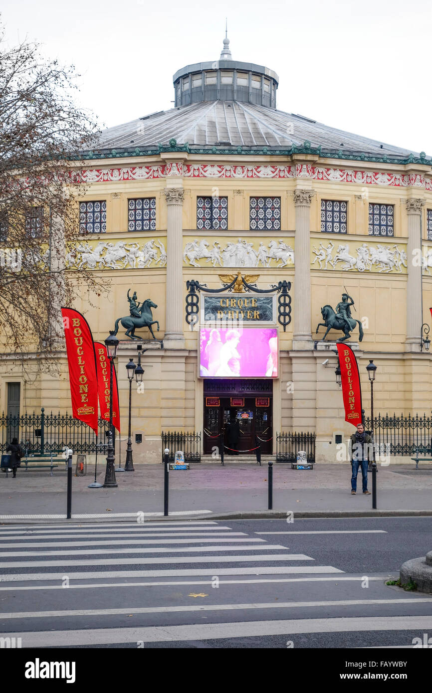 Il Cirque d'Hiver, Winter Circus, edificio, teatro, circo, Paris, Francia. Foto Stock