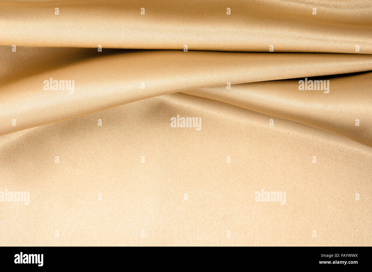 Oro tessuto satin background Foto Stock