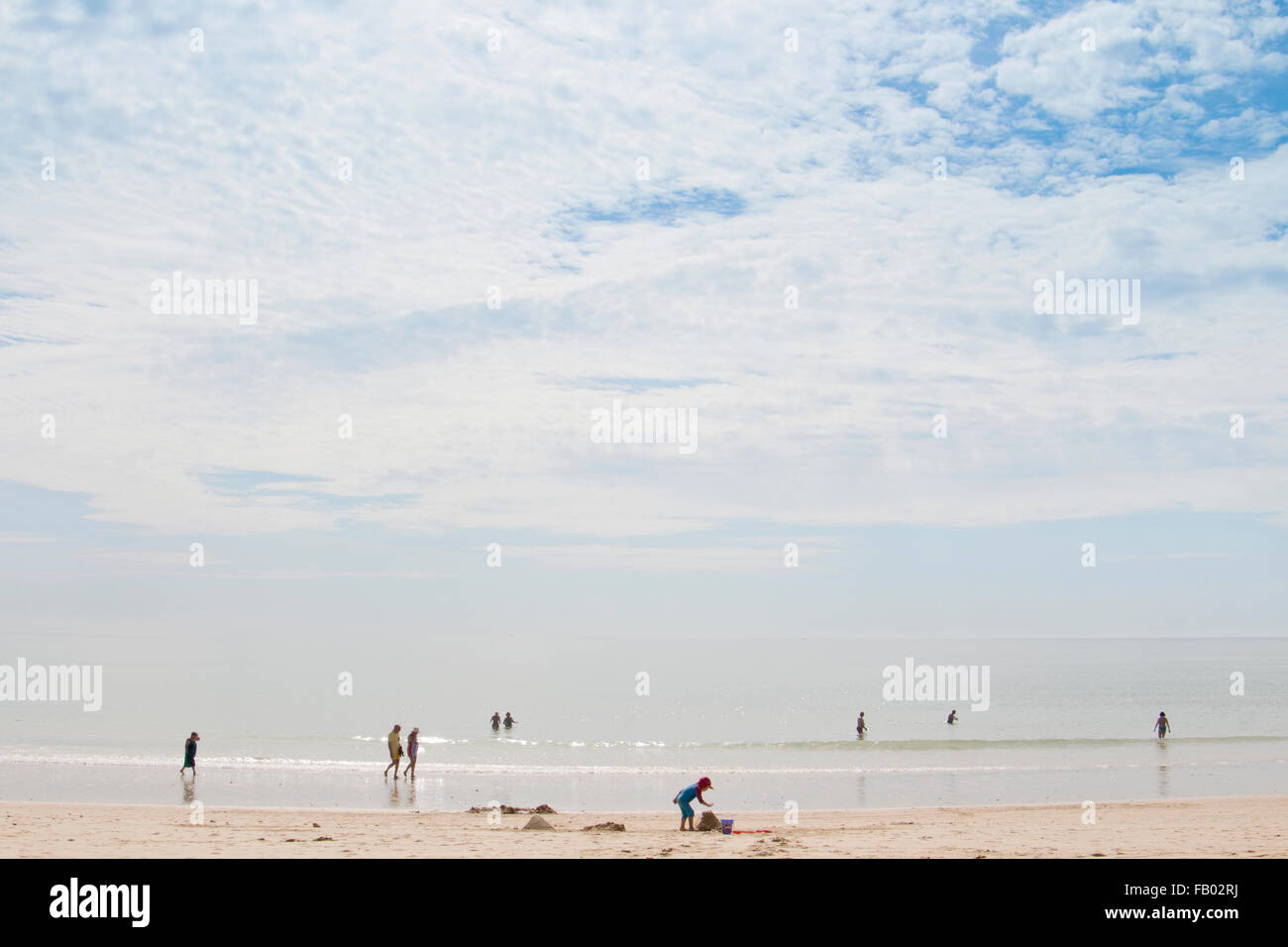 Spiaggia di Praia de Santa Eulalia, nei pressi di Albufeira, Algarve, PORTOGALLO Foto Stock