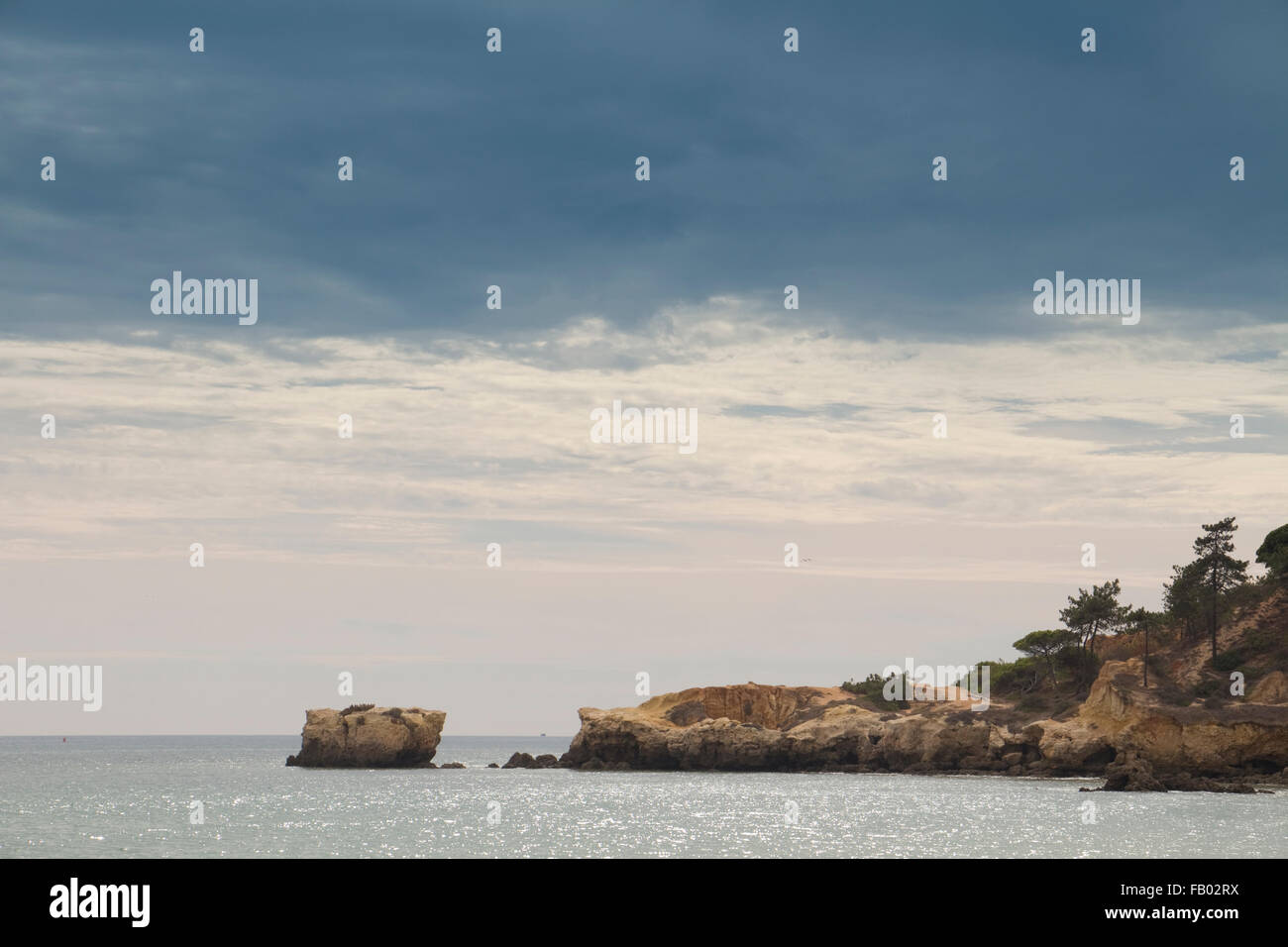 Spiaggia di praia de santa eulalia, nei pressi di Albufeira, Algarve, PORTOGALLO Foto Stock