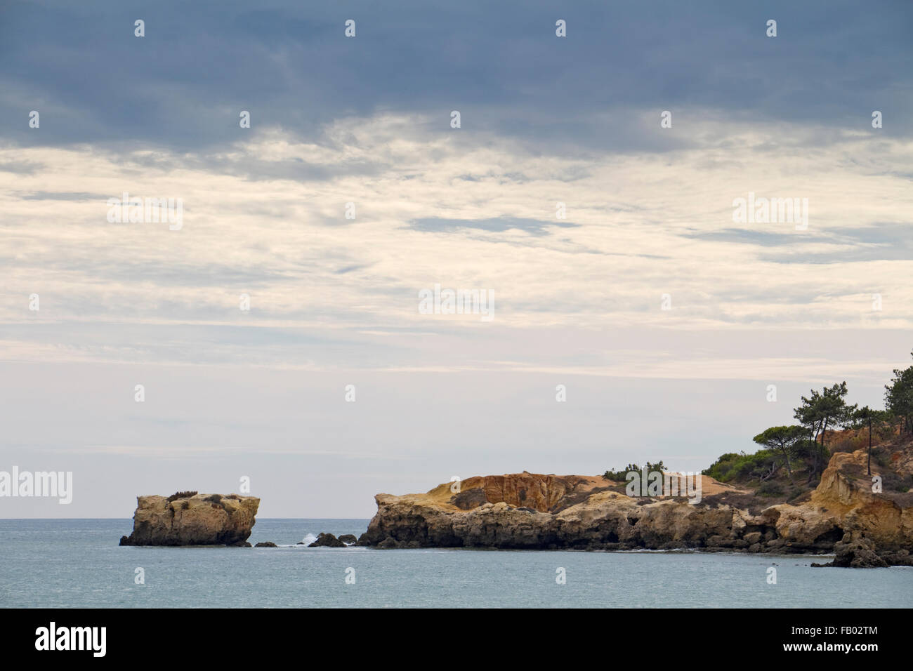 Spiaggia di praia de santa eulalia, nei pressi di Albufeira, Algarve, PORTOGALLO Foto Stock