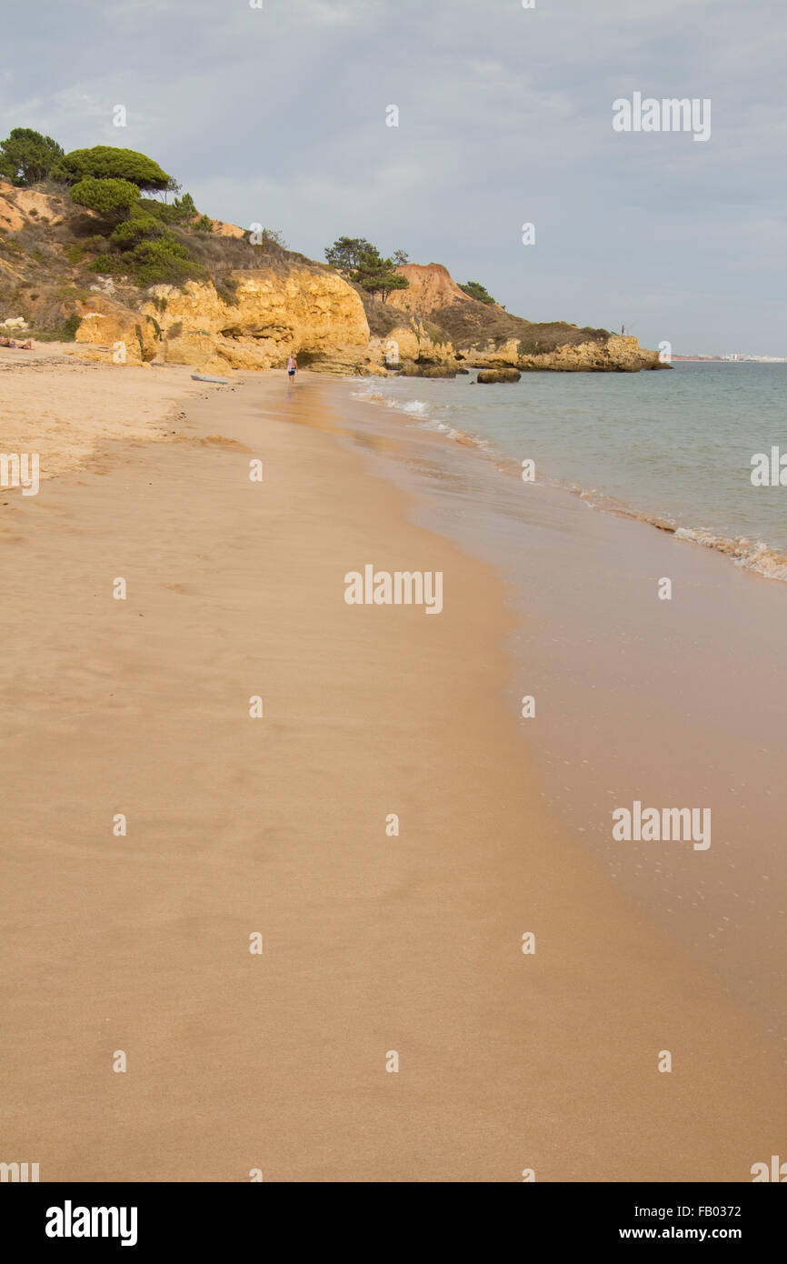 Spiaggia di Praia de Santa Eulalia, nei pressi di Albufeira, Algarve, PORTOGALLO Foto Stock