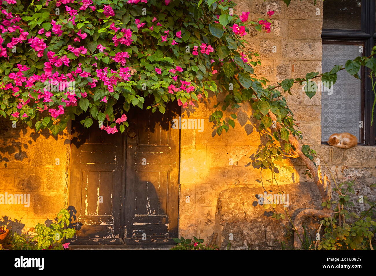 Strada dei Cavalieri di Rodi, Dodecanneso isole, Grecia, UNESCO Foto Stock