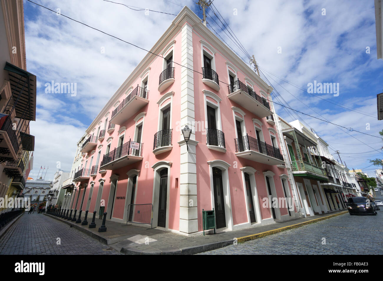 La città vecchia di San Juan, Puerto Rico Foto Stock
