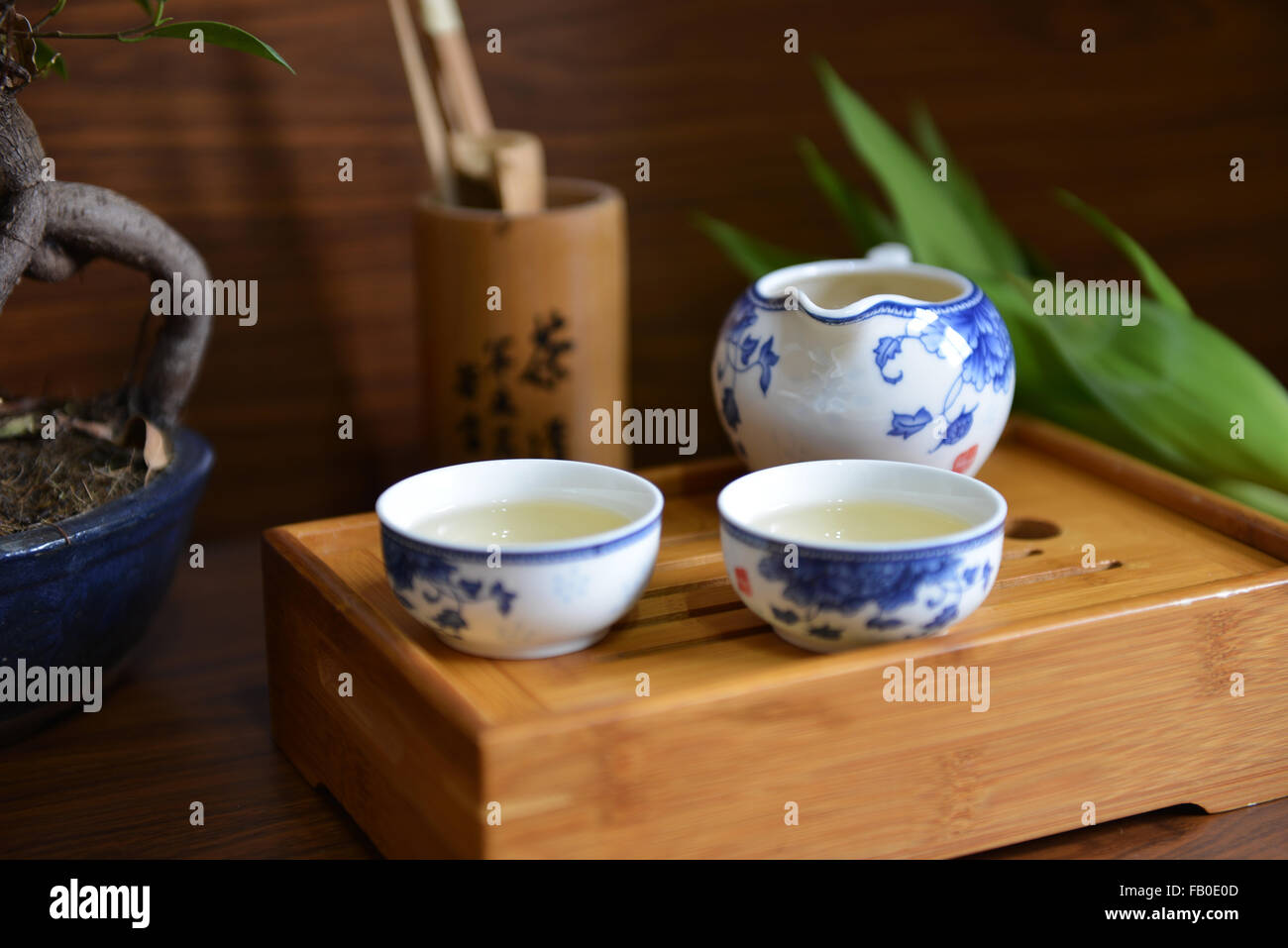 Tazza di tè, Cina, porcellana, pot Foto Stock