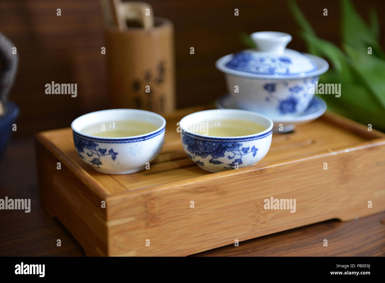 Tazza di tè, Cina, porcellana, pot Foto Stock