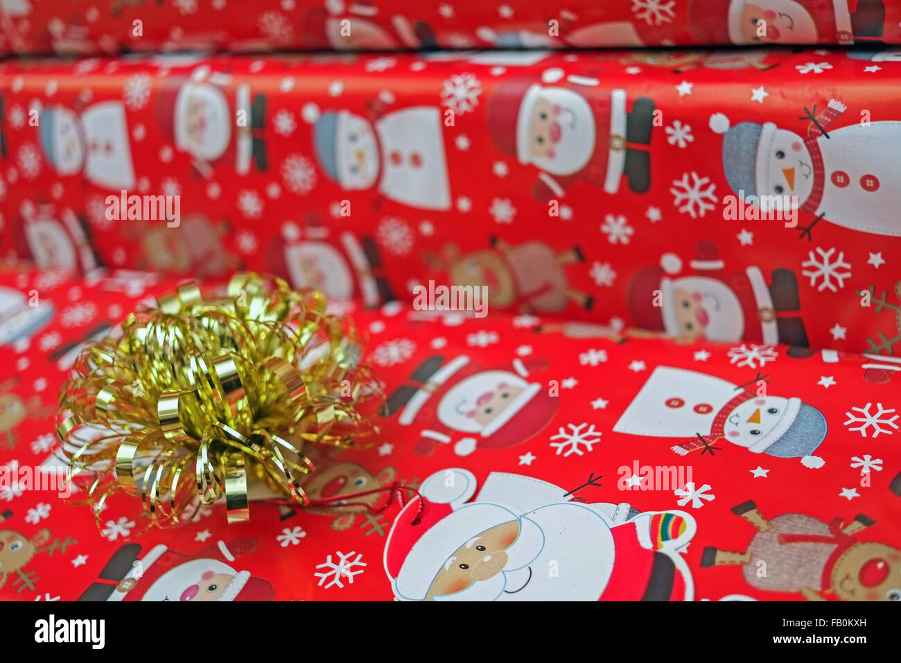 I regali di Natale in confezione regalo Foto Stock