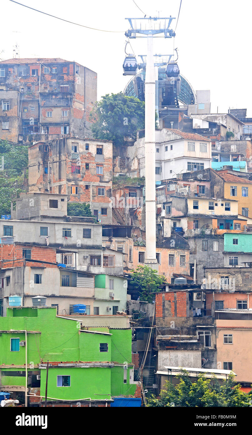 Teleferico da Providencia centrale di Rio de Janeiro in Brasile Foto Stock
