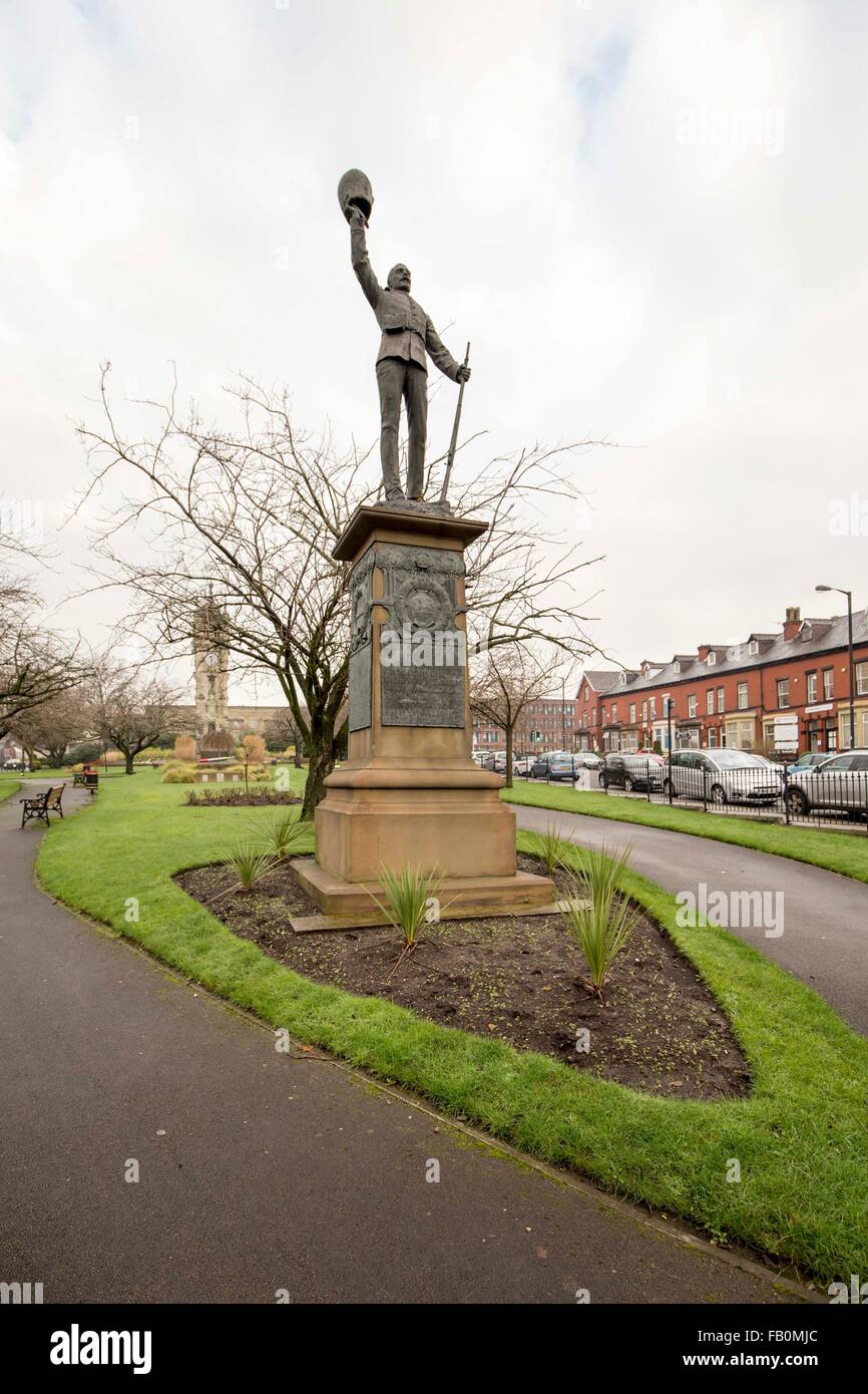 Il Lancashire Fusiliers War Memorial, Torre dei giardini, Bury, Greater Manchester, Inghilterra Foto Stock