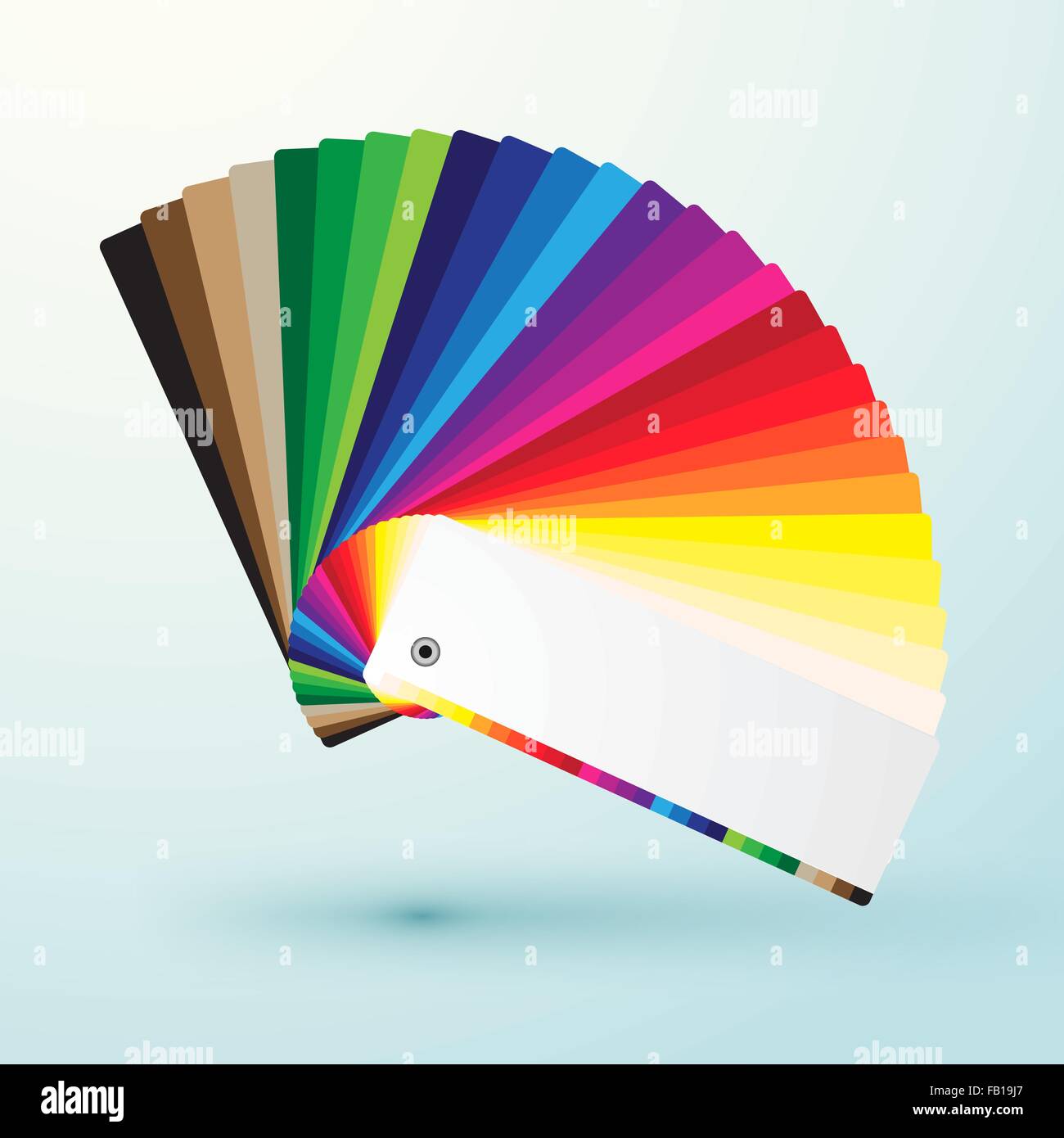 Sviluppato i campioni di colore tavolozza con colori brillanti Illustrazione Vettoriale