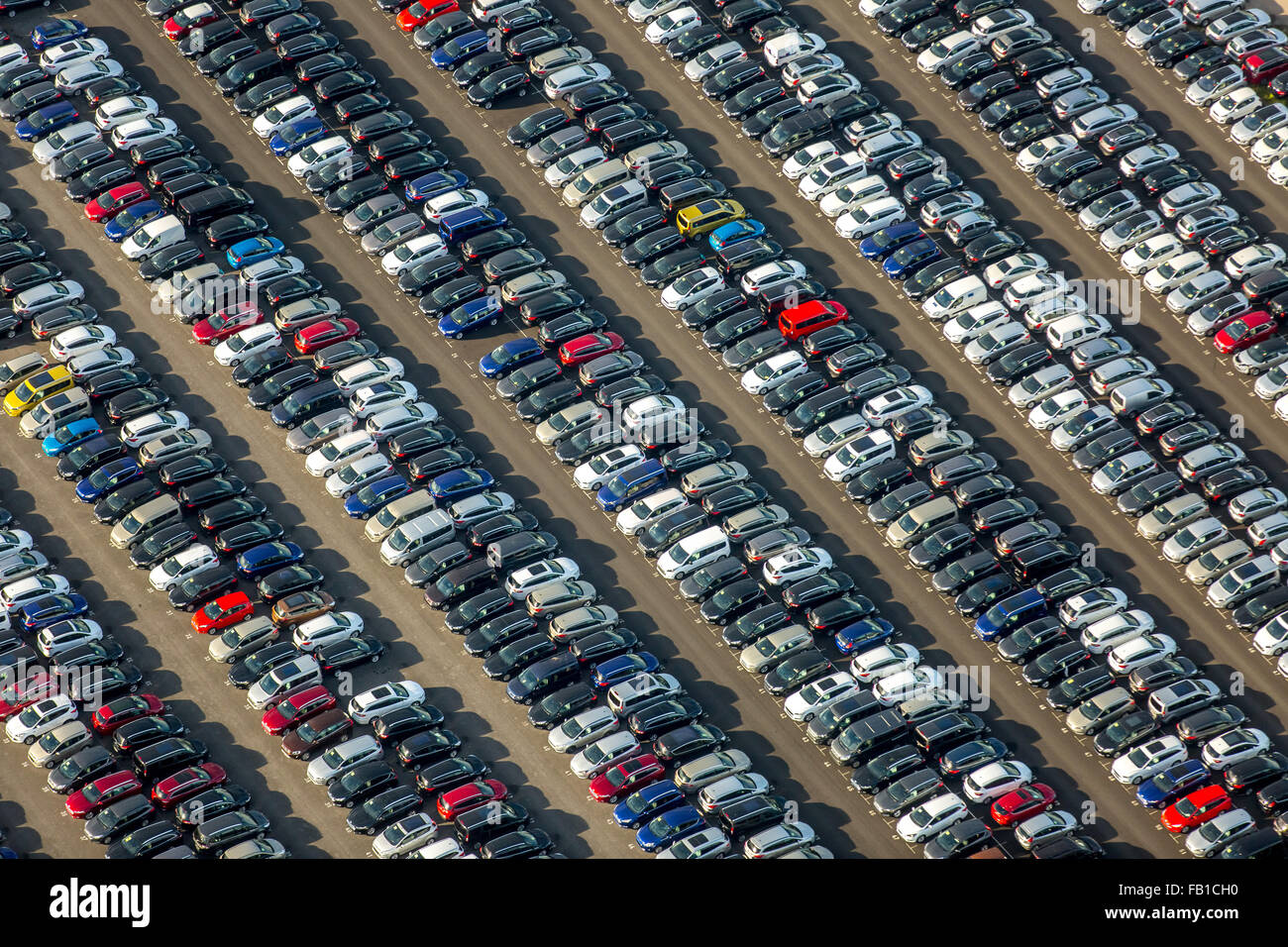 Importazione di automobili Auto, scorte, vendite, Zülpich, Renania, Renania settentrionale-Vestfalia, Germania Foto Stock