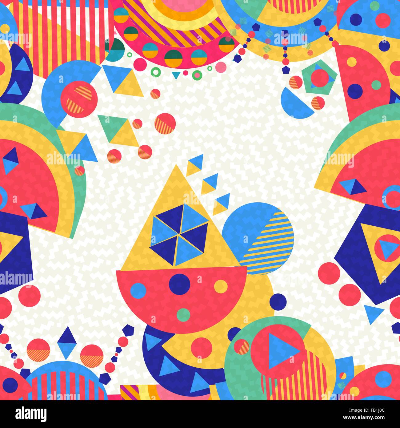 Colorato geometrica pattern seamless sfondo, forme astratte multicolore in stile moderno. EPS10 vettore. Illustrazione Vettoriale