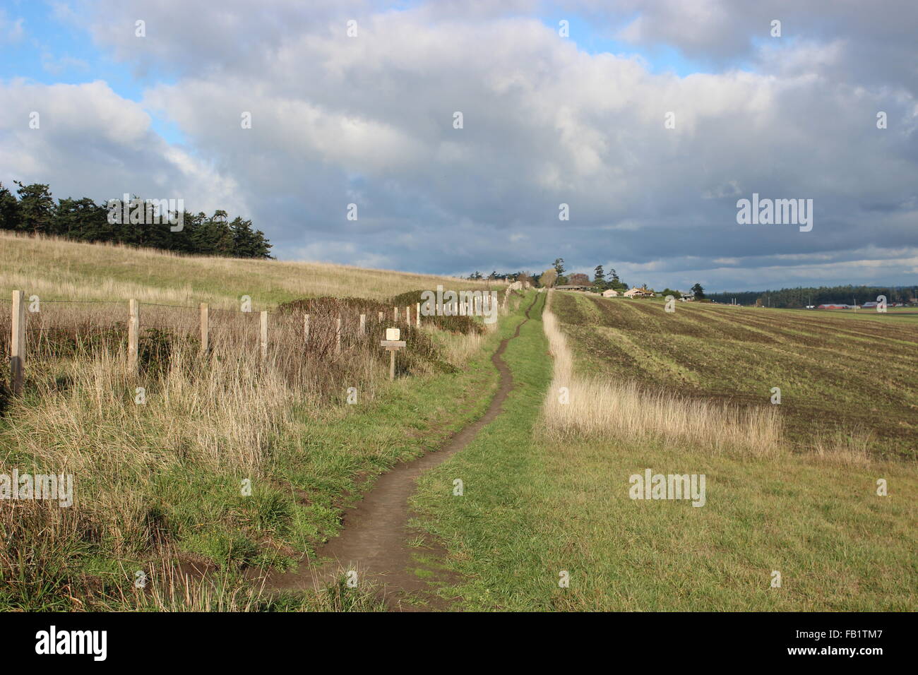 Ebey's Landing escursione Foto Stock
