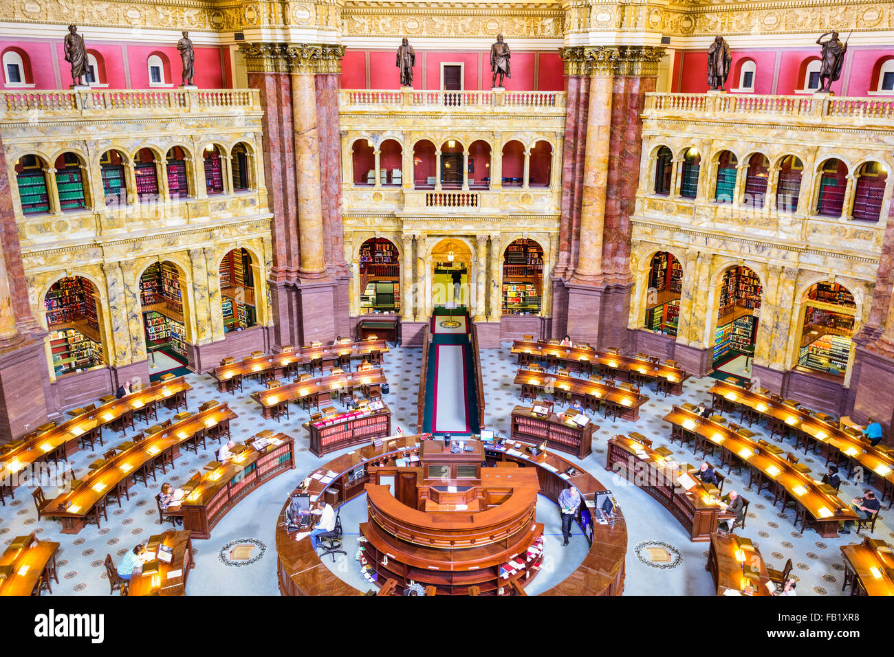 La Biblioteca del Congresso a Washington DC, Stati Uniti d'America. Foto Stock