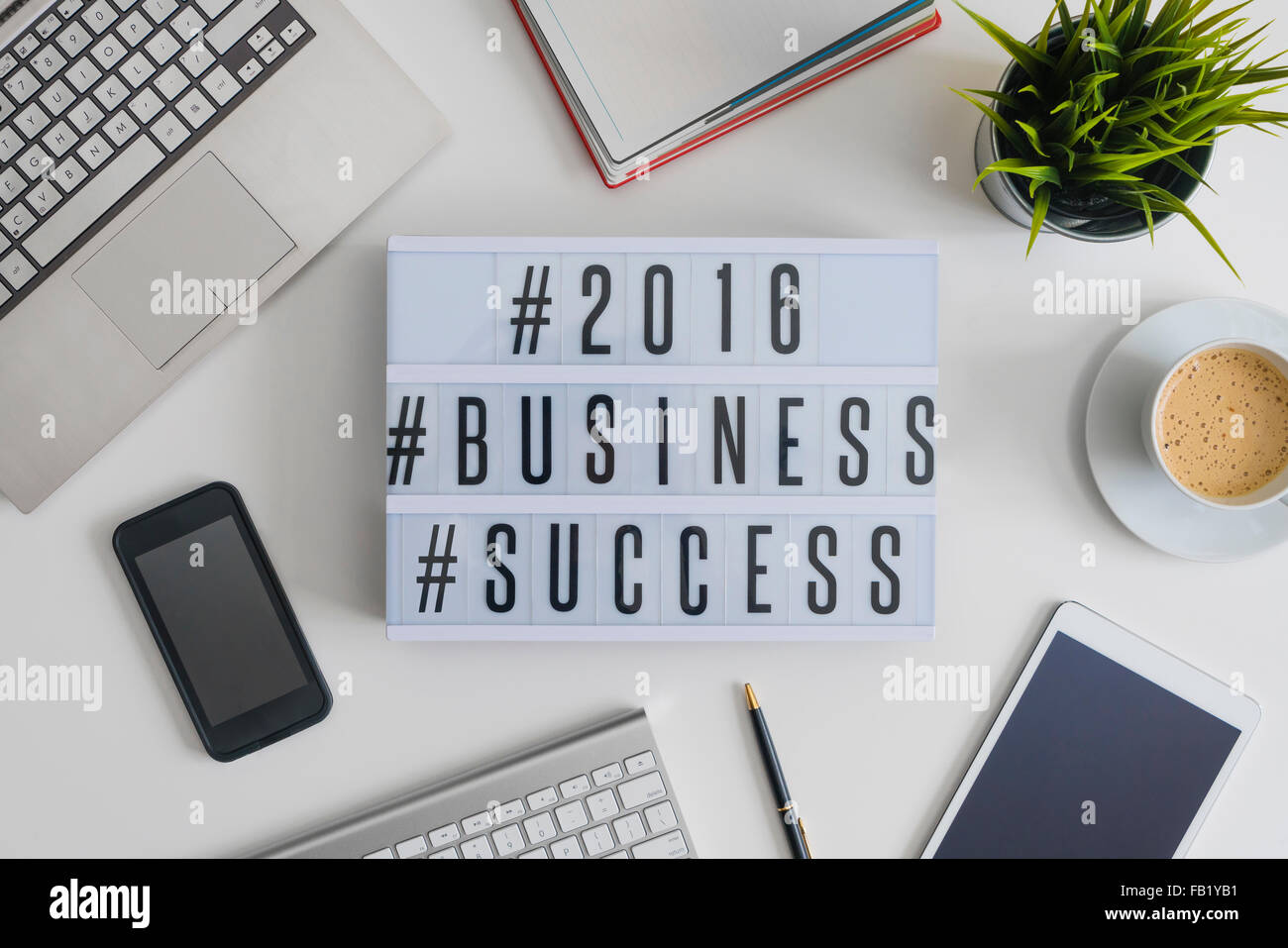 Il successo aziendale 2016 hashtag Foto Stock
