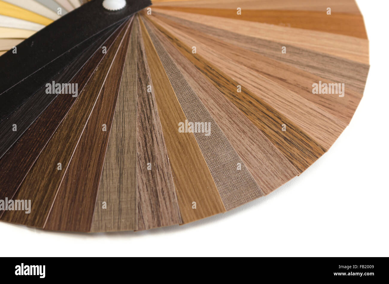 Interior design.decorativi in legno guida alla tavolozza. Foto Stock