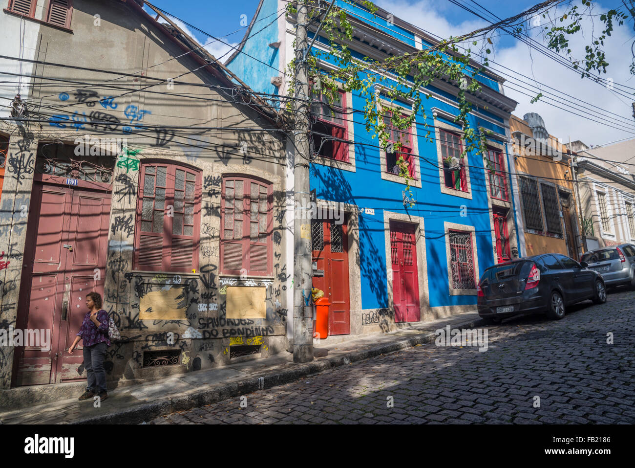 Santa Teresa quartiere, Rio de Janeiro, Brasile Foto Stock
