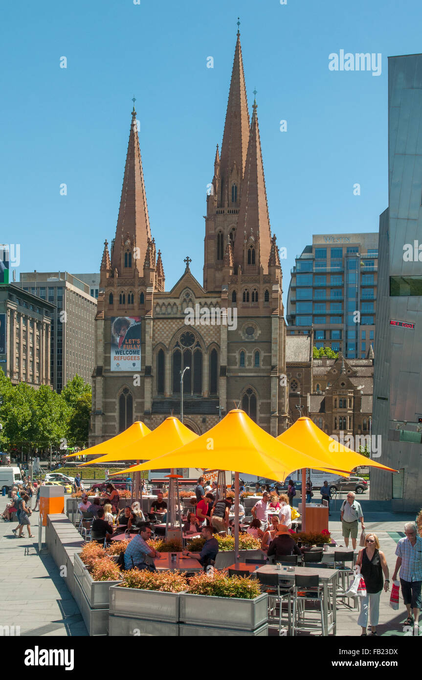 La Cattedrale di St Paul, Melbourne, Victoria, Australia Foto Stock