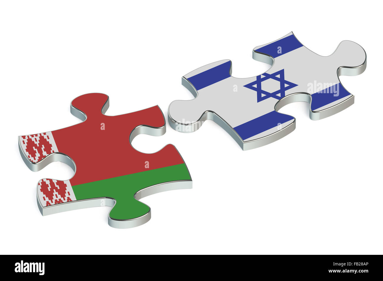 La Bielorussia e il conflitto Israele concept Foto Stock