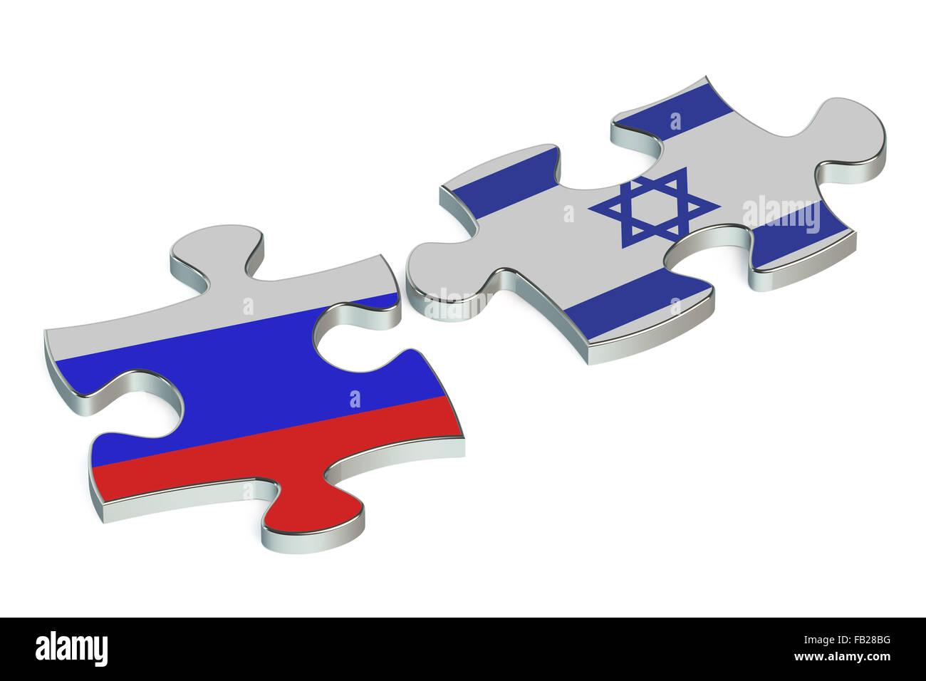 La Russia e Israele il concetto di conflitto Foto Stock