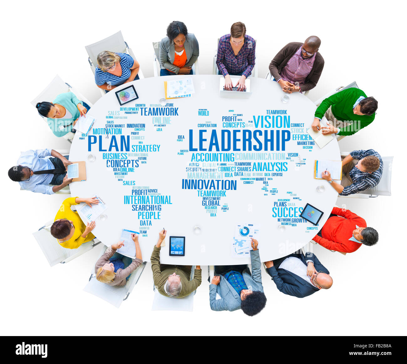 Il Boss di Leadership Management Coach Chief concetto globale Foto Stock