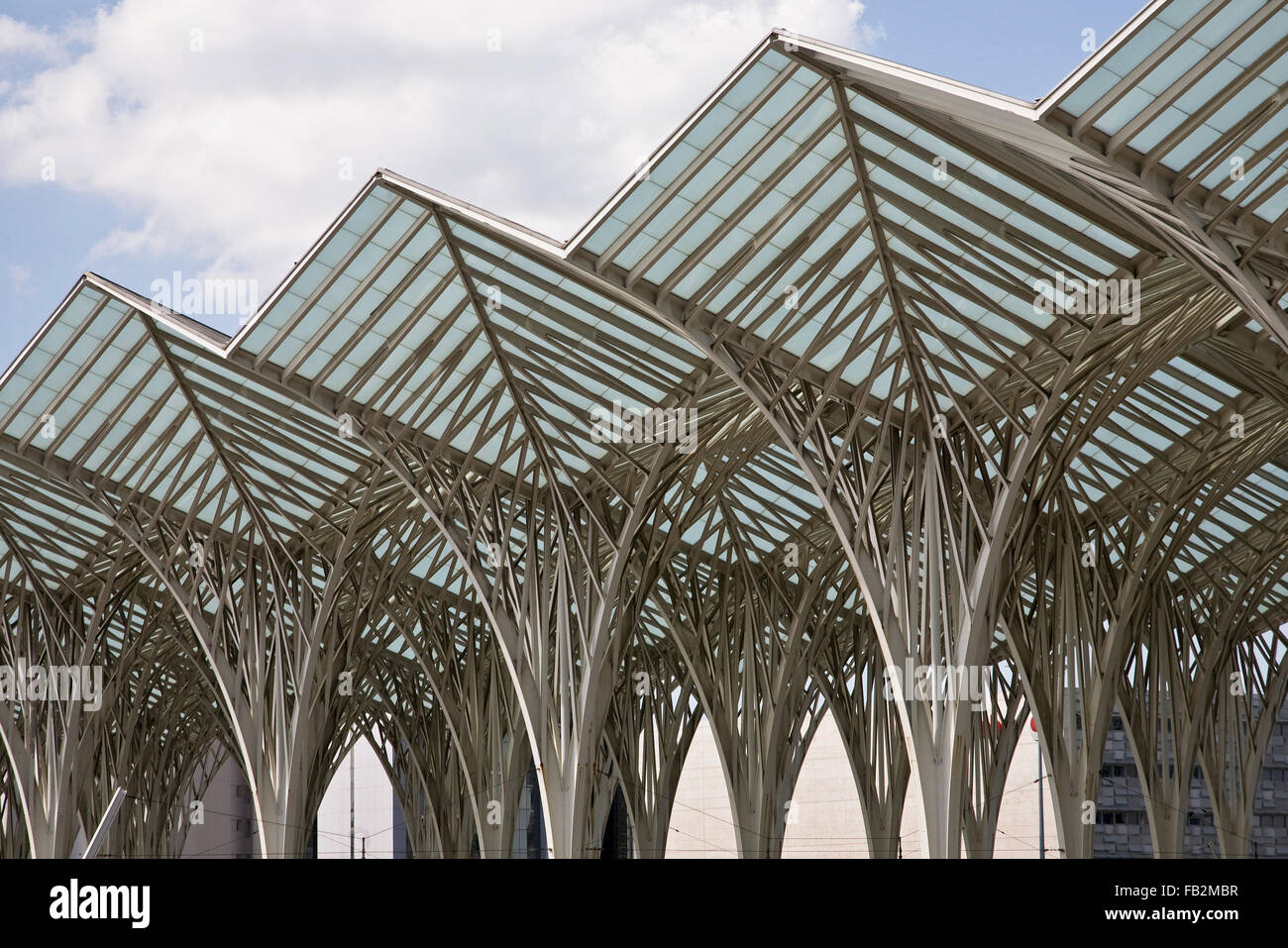 Lisbona, Ostbahnhof von Santiago Calatrava 1998 Foto Stock