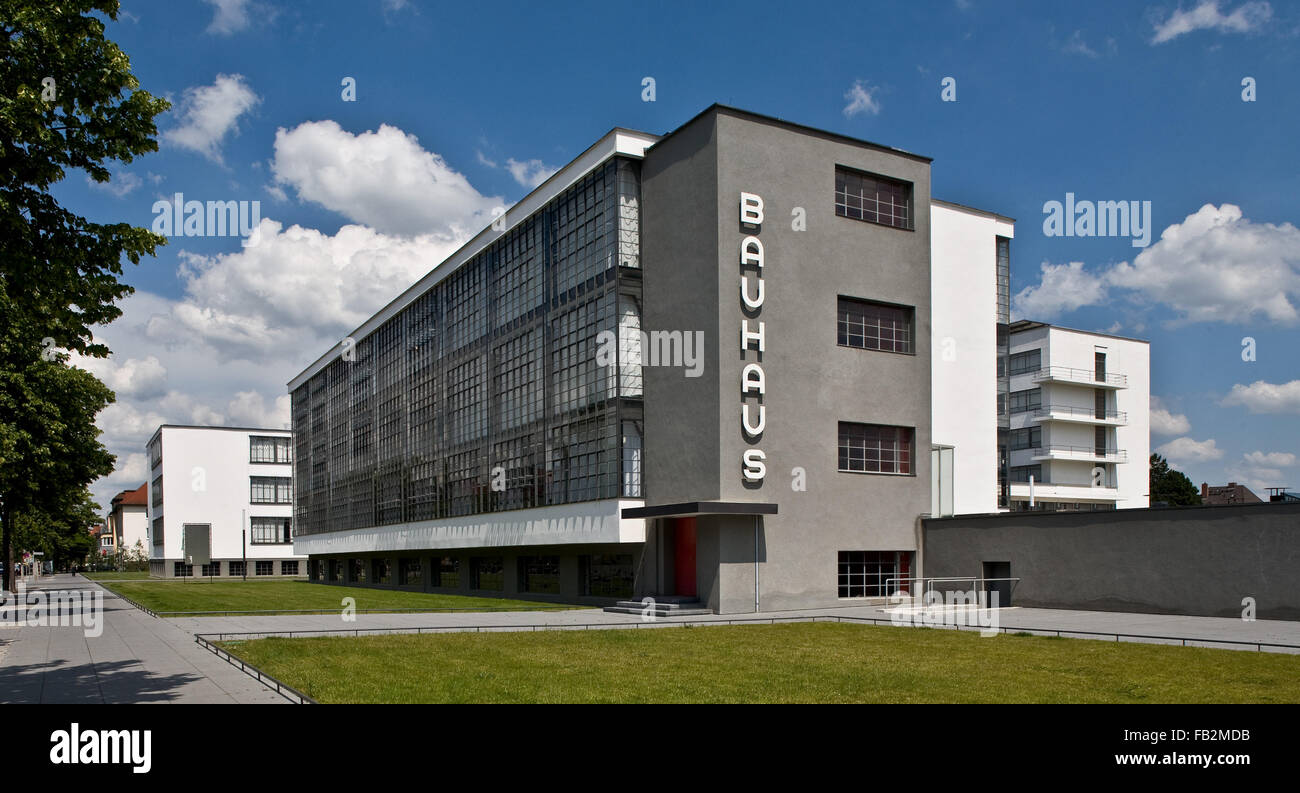 Bauhaus, Dessau Foto Stock