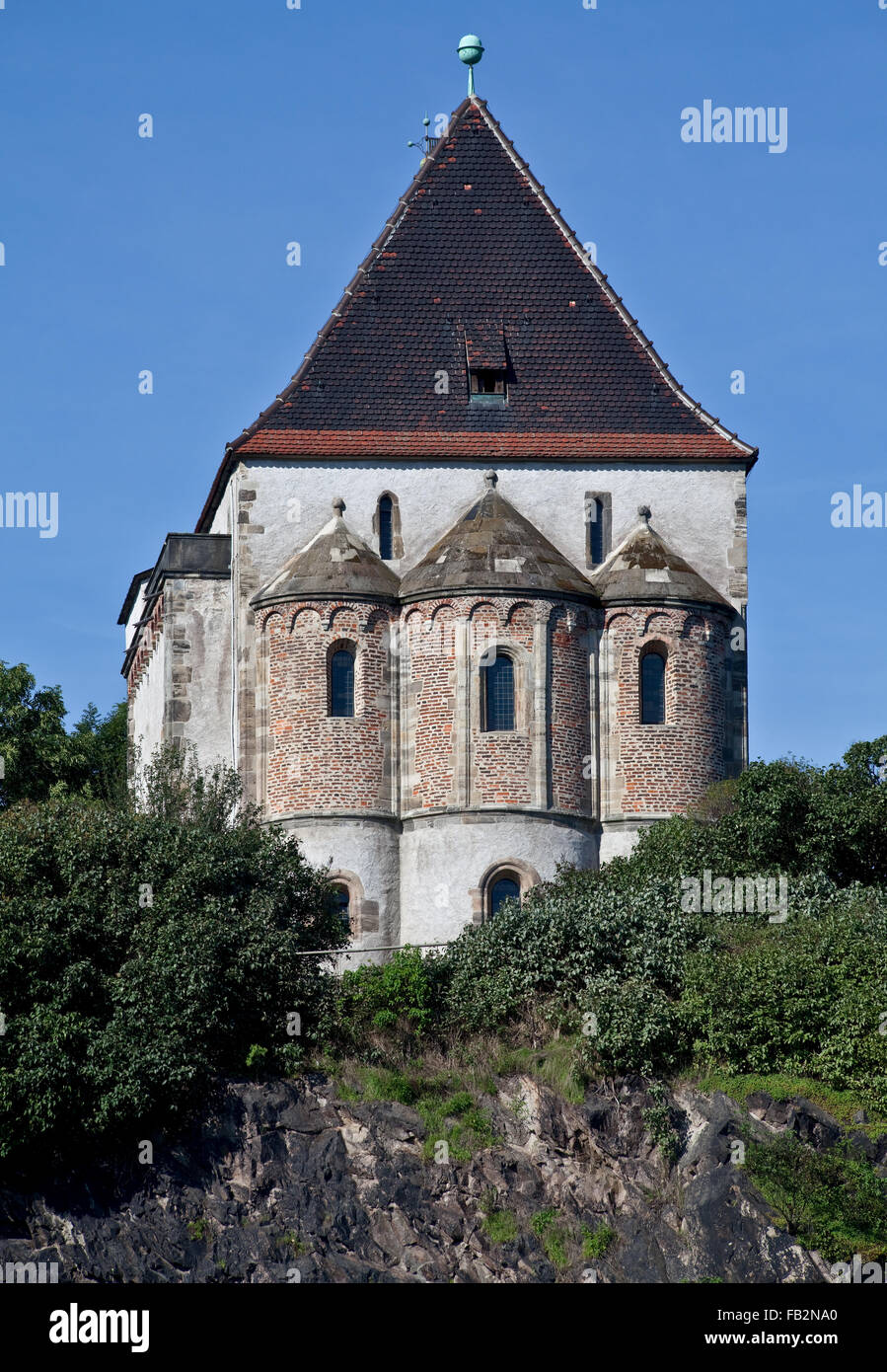 Landsberg bei Halle, Romanische Doppelkapelle Foto Stock