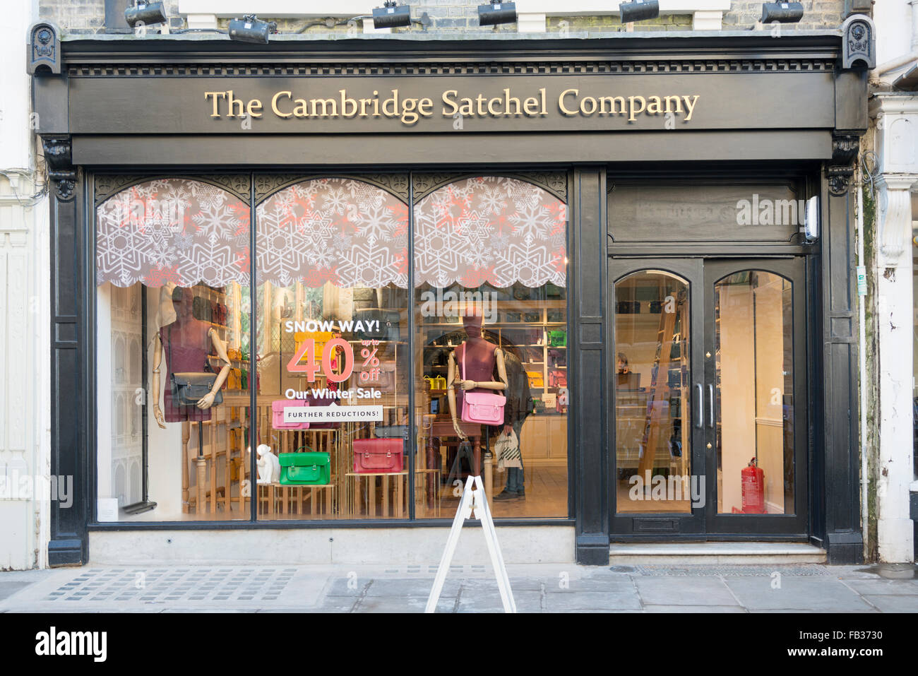 Il Cambridge sacchetta Company Shop Cambridge Regno Unito Foto Stock