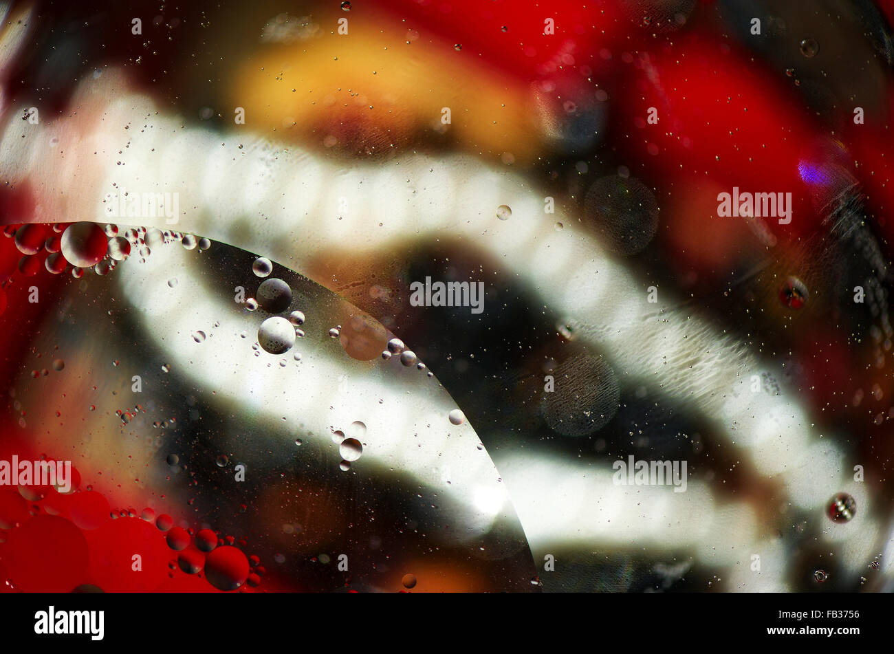 Abstract acqua e bolle Foto Stock