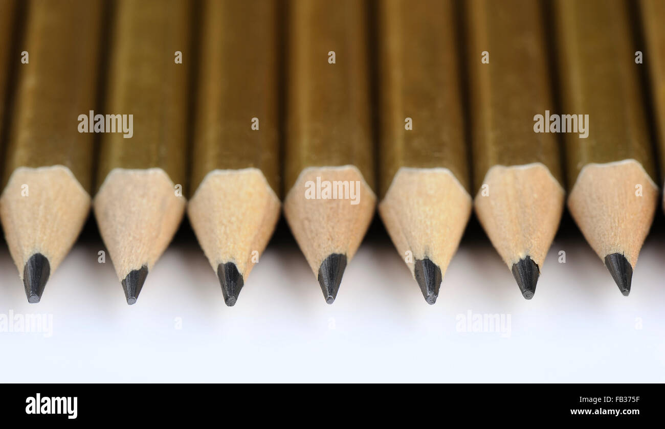 Diverse matite, vicino, shallow DOF Foto Stock
