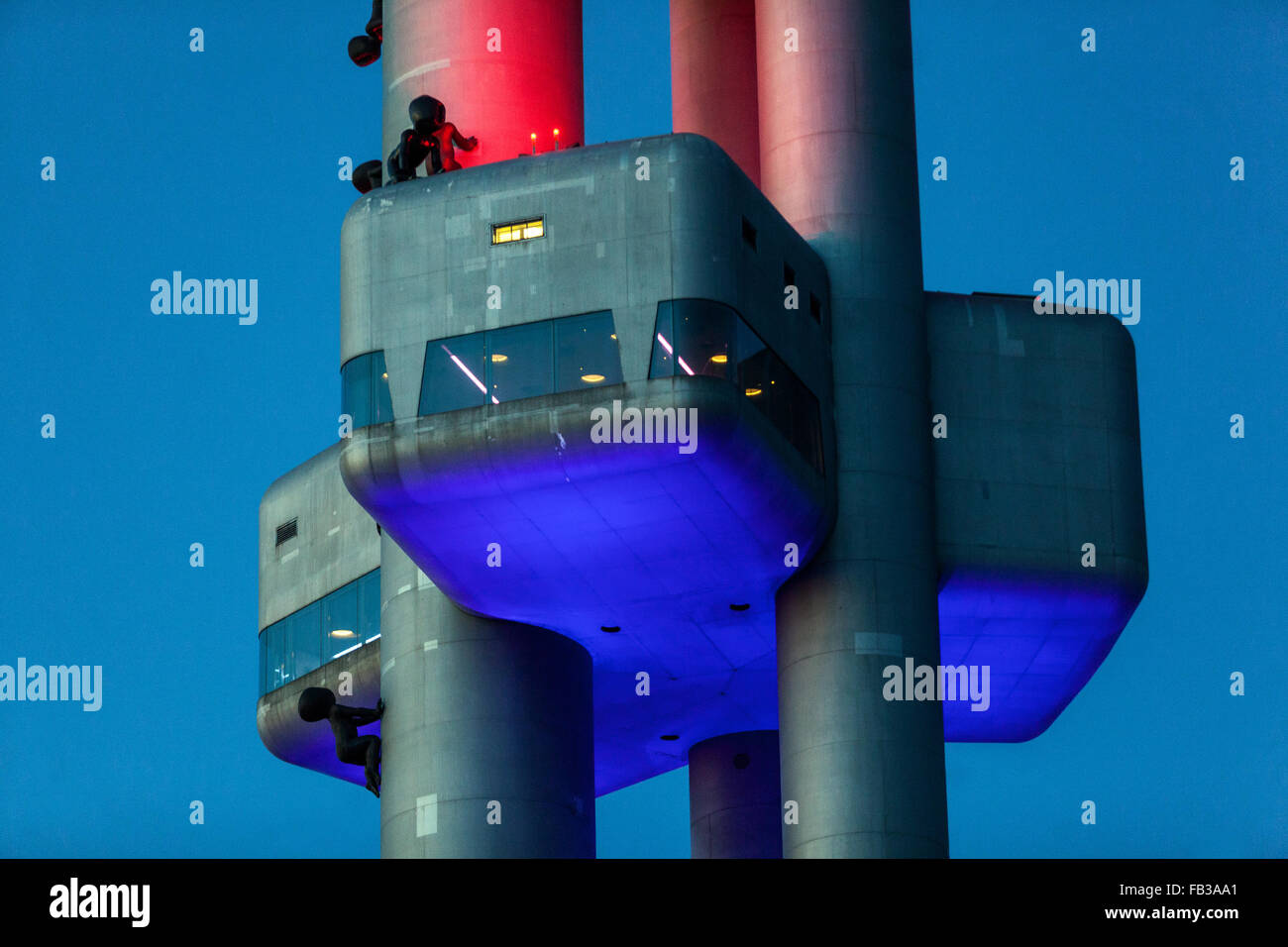 Torre Zizkov di Praga, Praga, Repubblica Ceca Foto Stock