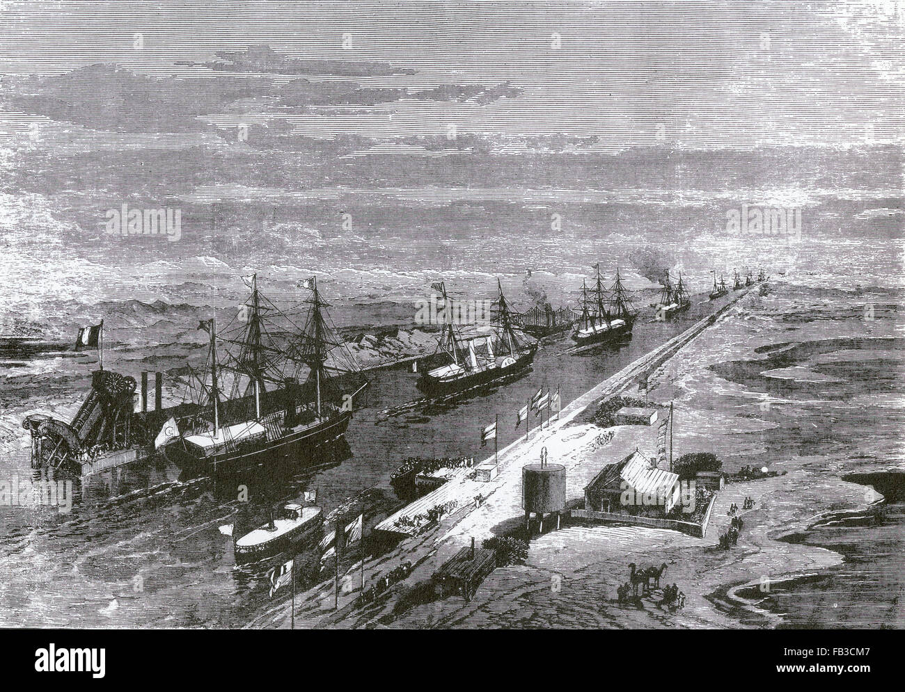 Canale di Suez cerimonia di apertura 16 Novembre 1869 Foto Stock