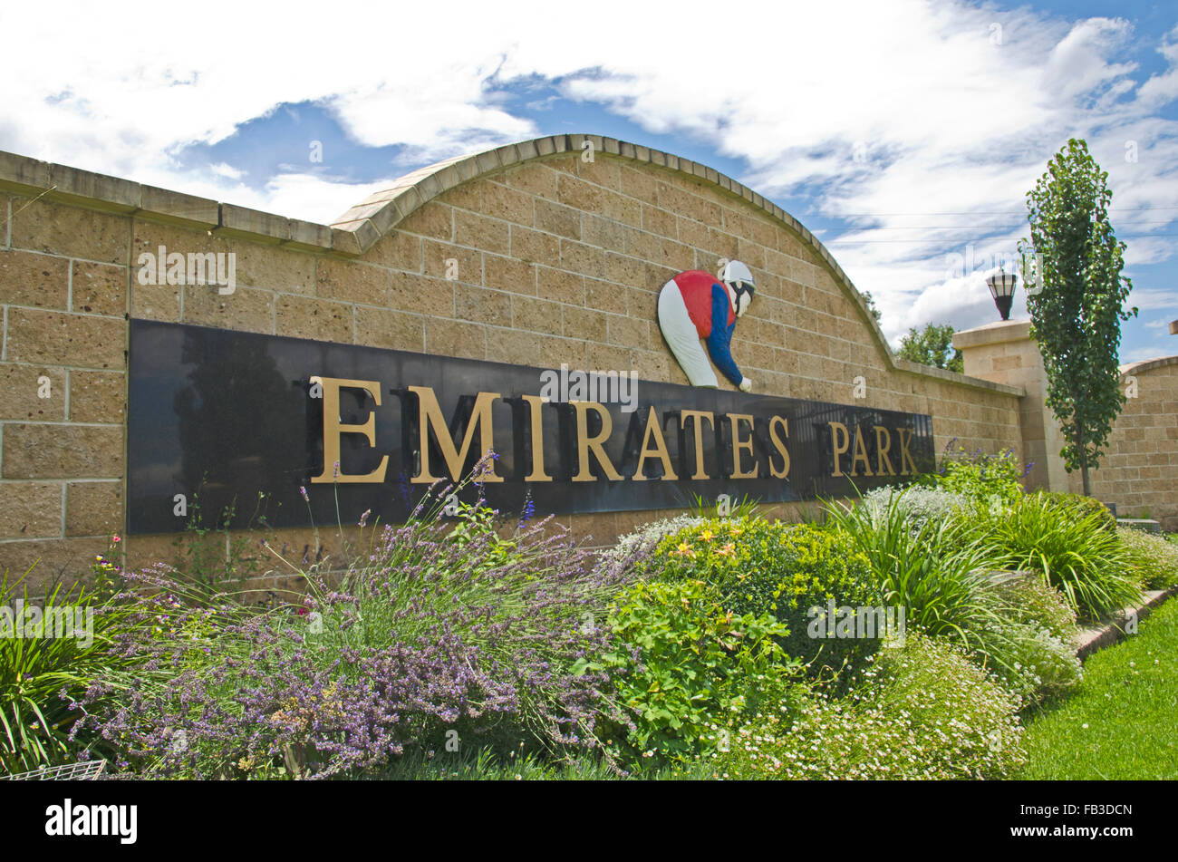 Cancello di ingresso al Parco Emirati arabi purosangue prigioniero in Murrurundi NSW Australia Foto Stock