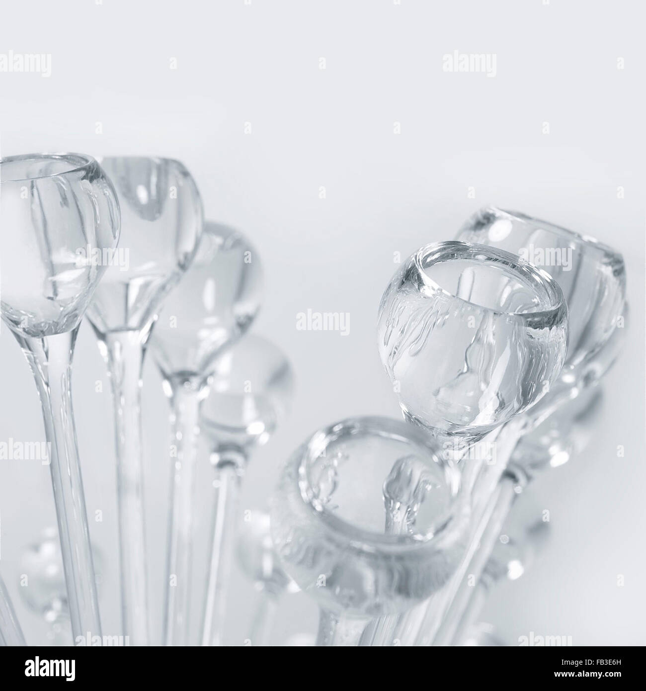 Il vetro, la luce, grigio, progettazione astratta, idee, concetti, vetro broccoli, Foto Stock