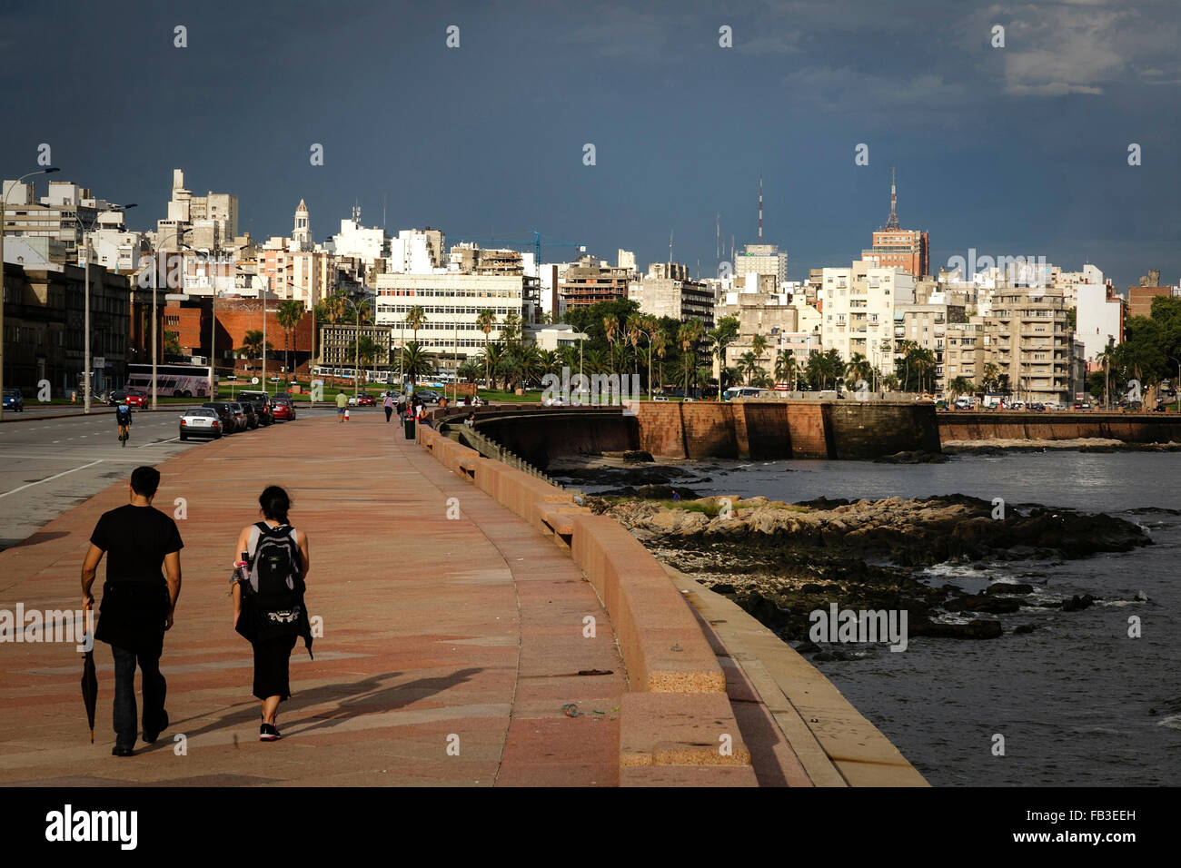 Rambla Sur, Montevideo, Uruguay Foto Stock