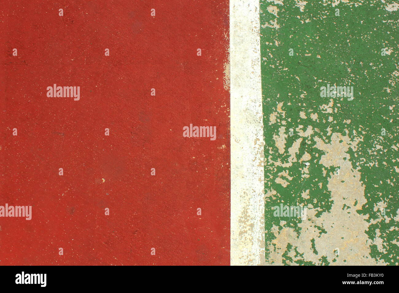 Texture esterna di futsal corte durante le ore diurne Foto Stock