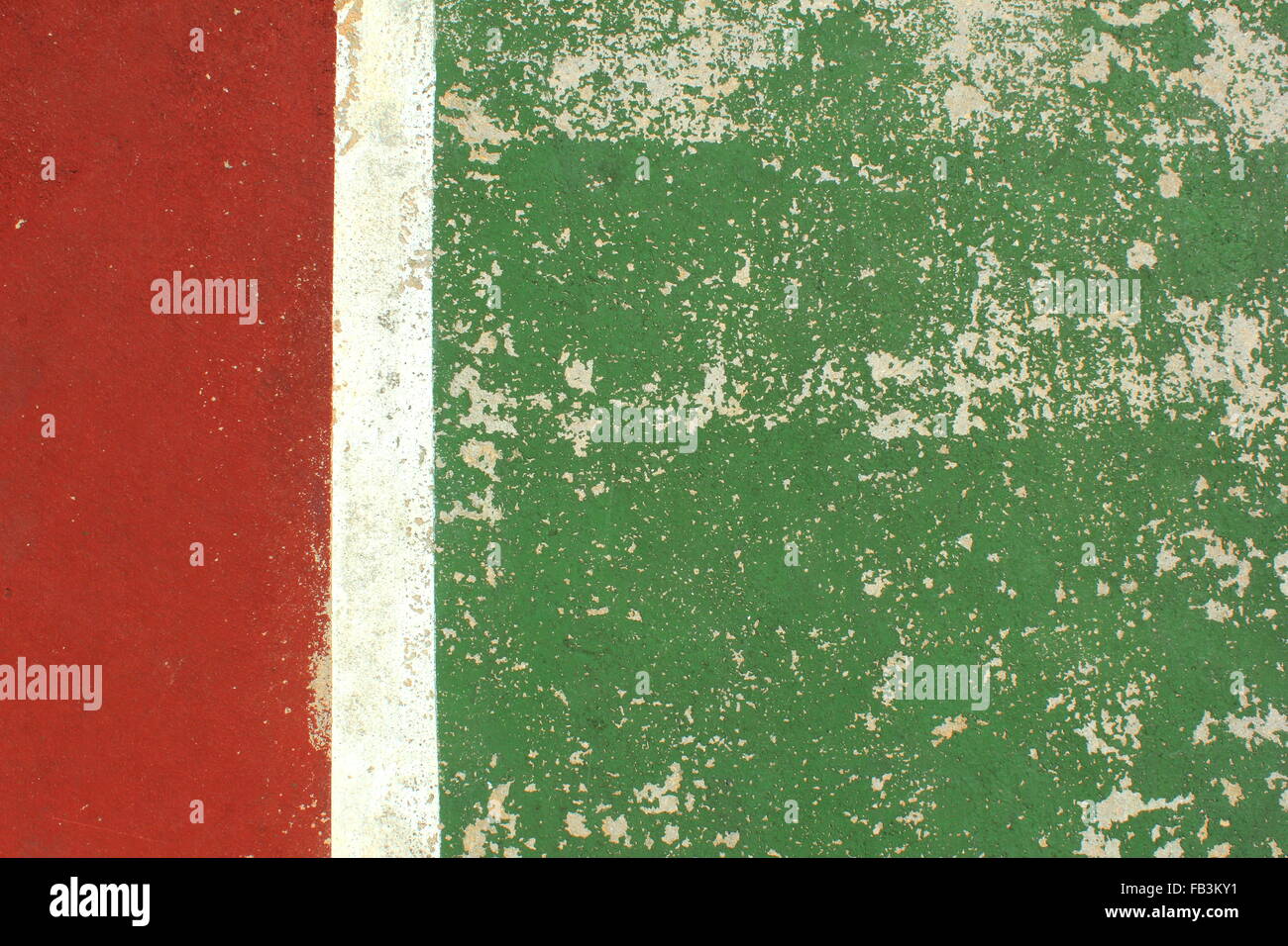 Texture esterna di futsal corte durante le ore diurne Foto Stock