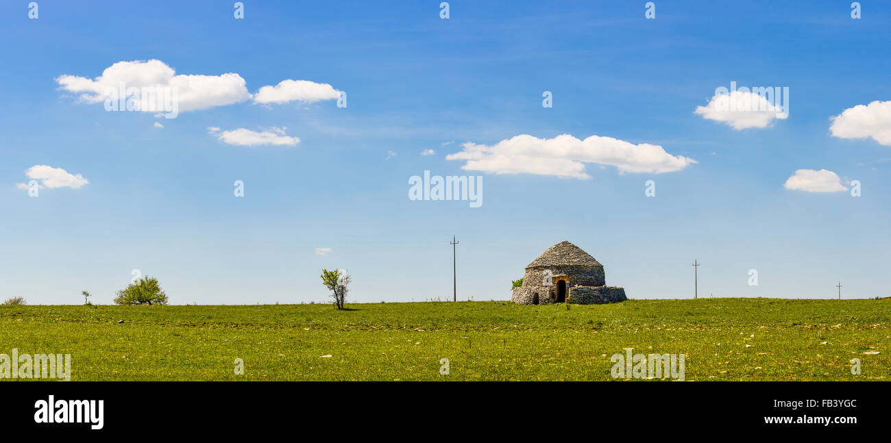 Capanna di pietra, Italia, Aplulia Foto Stock