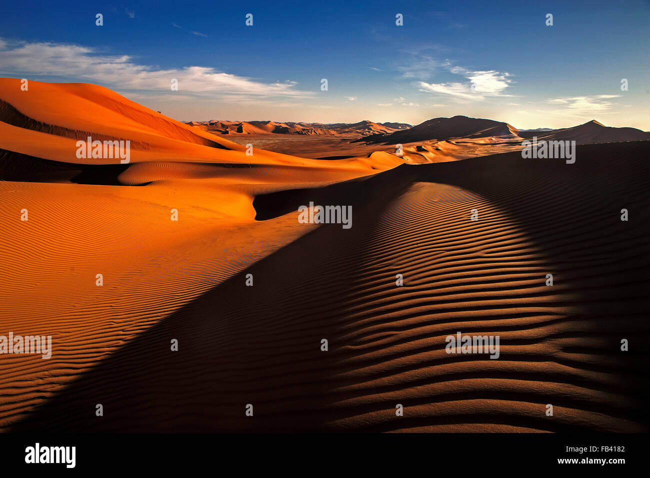 Paesaggio di Empty Quarter, Rub al Khali Desert, Oman Foto Stock