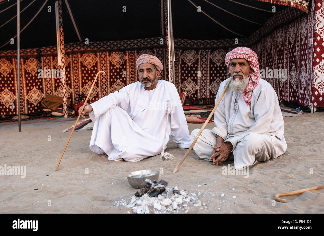 I beduini di Oman Foto Stock