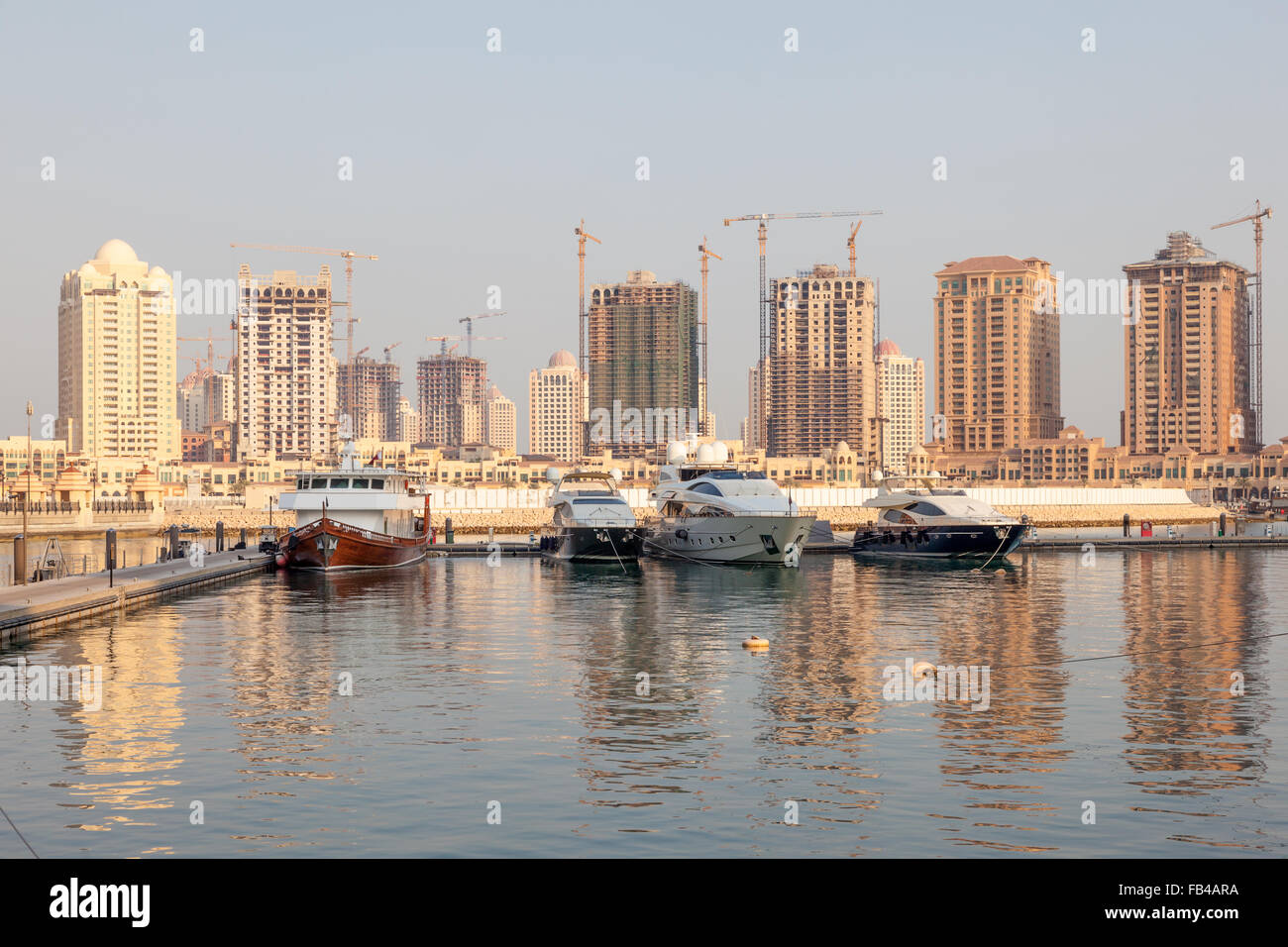 Marina di Porto in Arabia, in Qatar Foto Stock