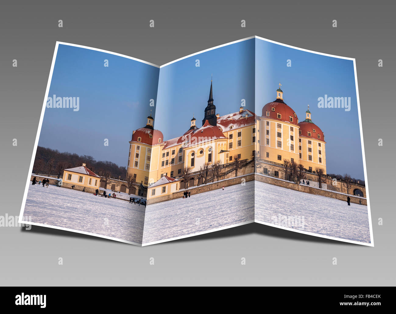 Castello di Moritzburg vicino a Dresda, distretto amministrativo di Meissen, in Sassonia, Germania, Europa Foto Stock