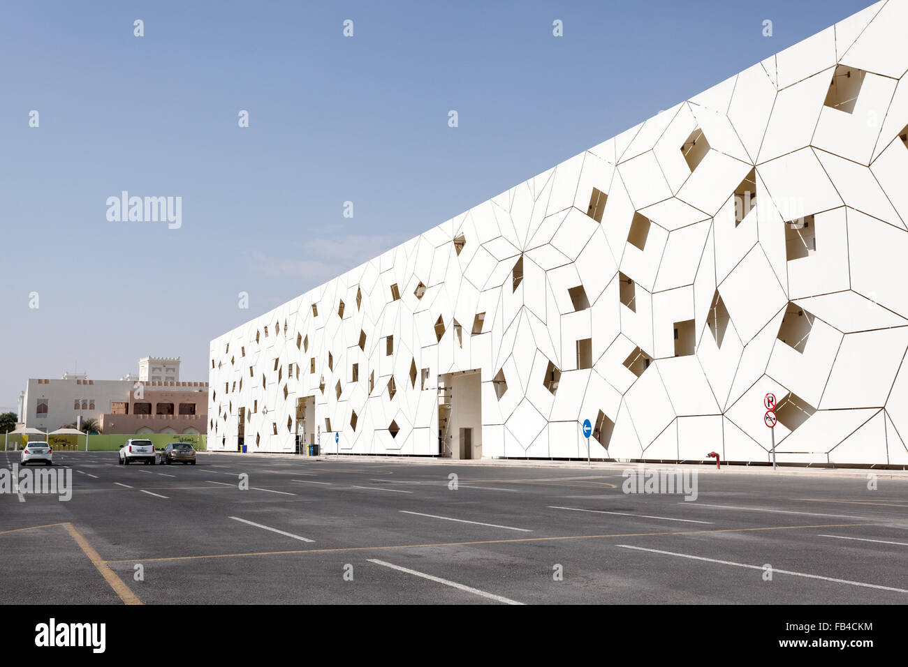 Architettura moderna a Doha, in Qatar Foto Stock