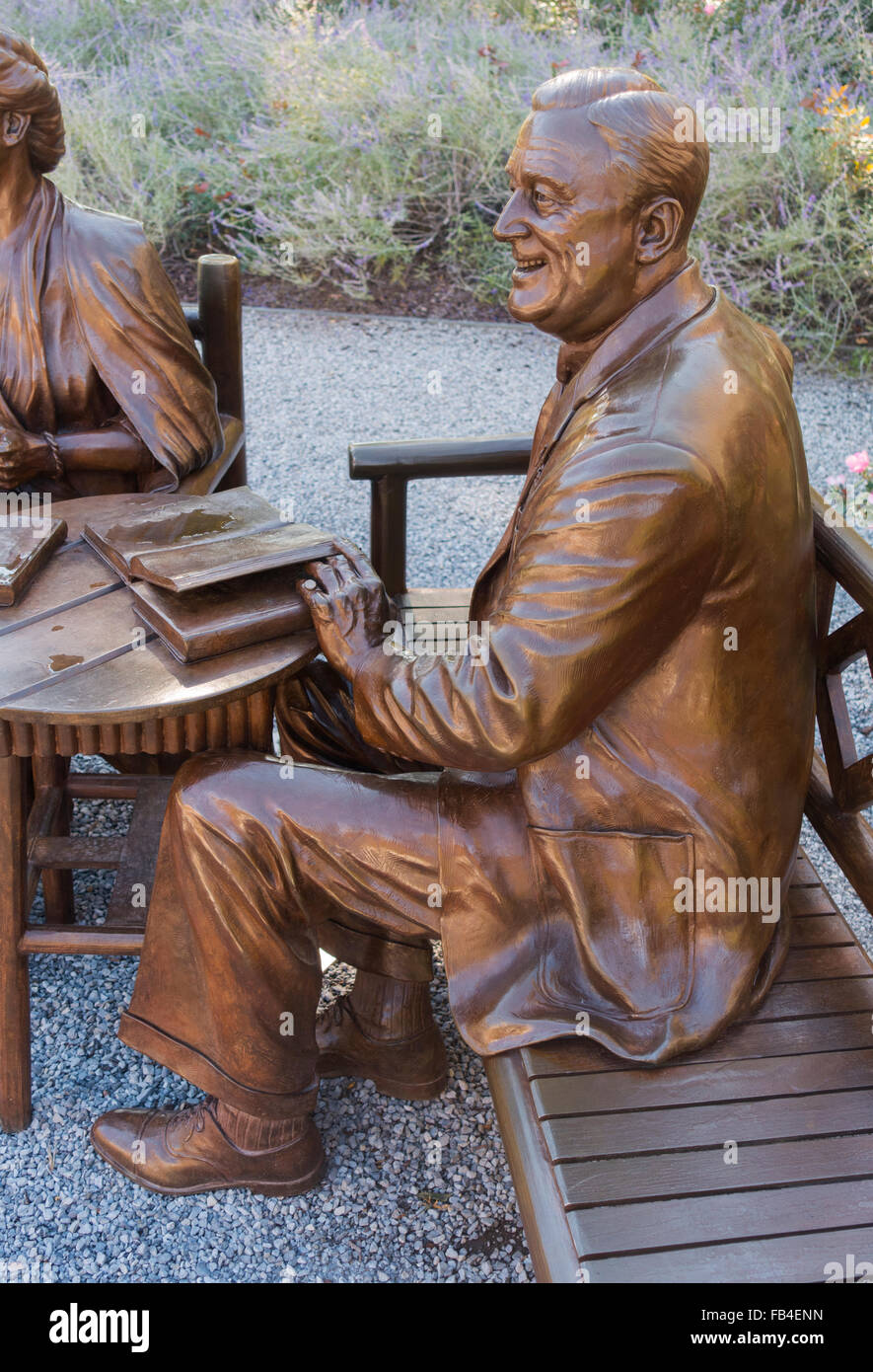 Franklin D Roosevelt Presidential Library and Museum Foto Stock