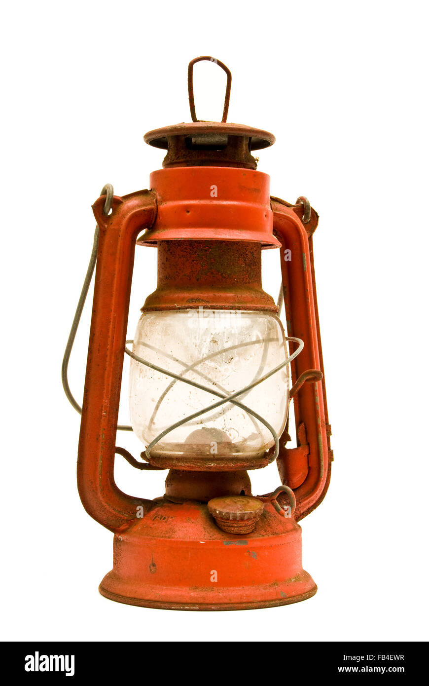 Rusty vecchia lanterna Foto Stock