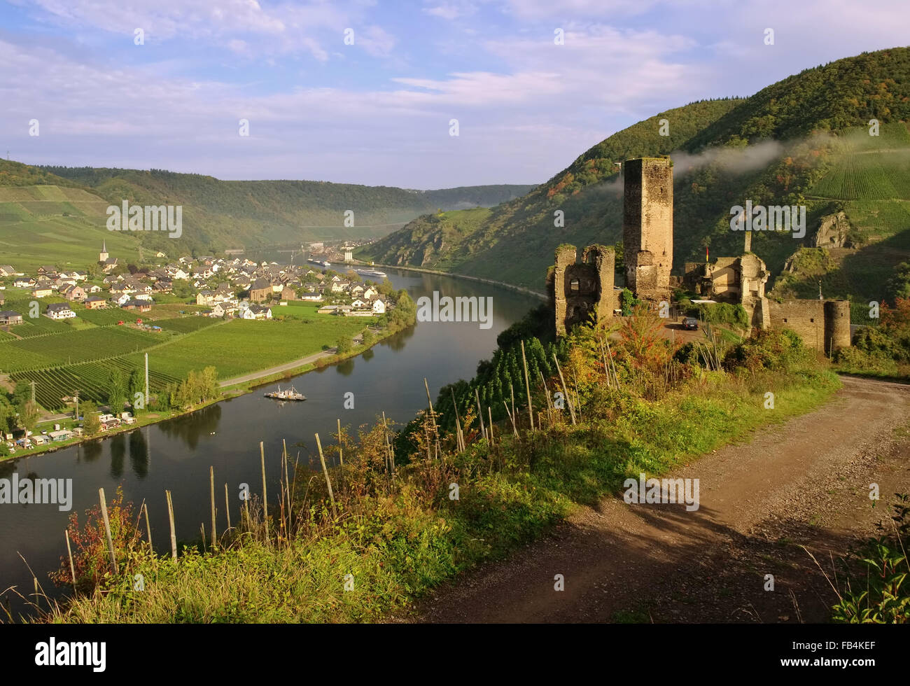 Beilstein Burg Metternich - Beilstein castle Metternich 02 Foto Stock