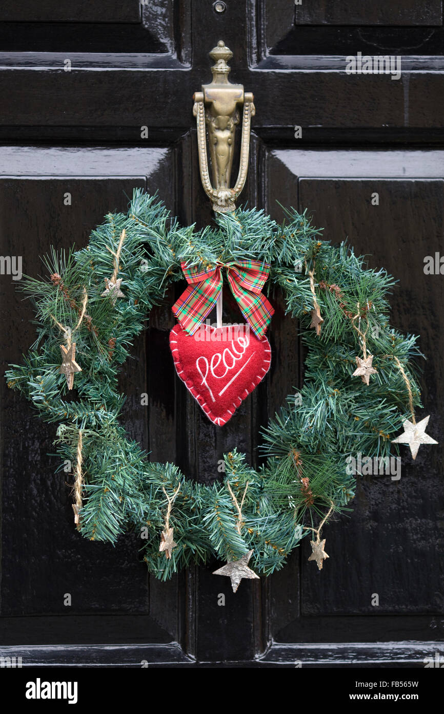 Appendiabiti per porte appesi di Natale Appendiabiti per la casa Maniglia  della porta dell'albero delle vacanze di Natale Decorazione della porta  dell'albero delle vacanze di Natale