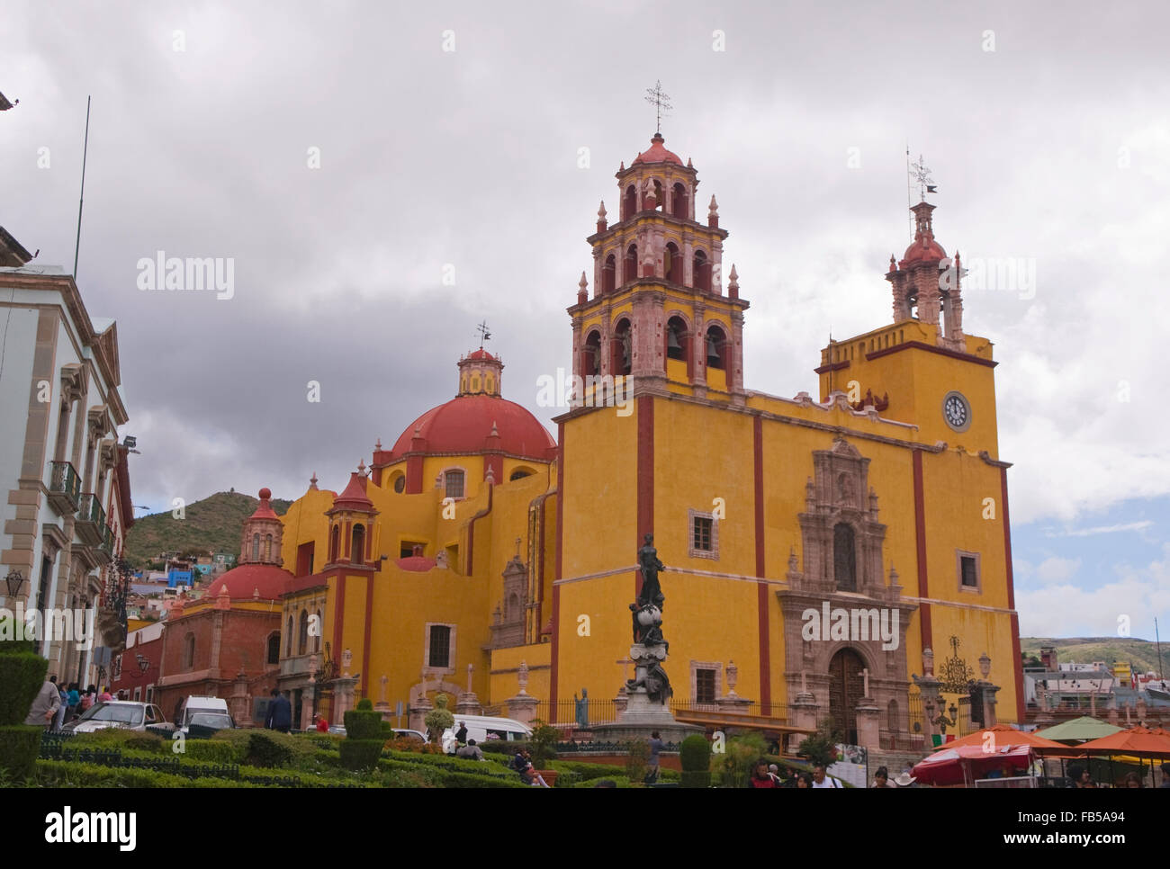 Il Basilico Colegiata de Nuestra Senora de Guanajuato, Guanajuato, Messico Foto Stock